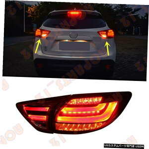GAp[c 1yAe[u[LCgLEDgBMWX^CĈ߂Ƀ}c_CX-5 2013N2016N 1 Pair Tail Brake Light LED Assembly BMW Style Refit For Mazda CX-5 2013-2016