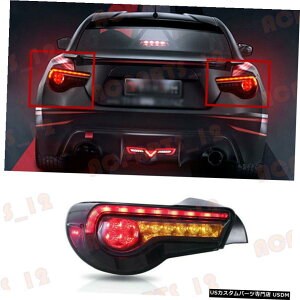 GAp[c g^GT86 13-17X[NubNLEDe[Cgu[LCgAZuRefitingp For Toyota GT86 13-17 Smoked Black LED Tail Light Brake Light Assembly Refiting