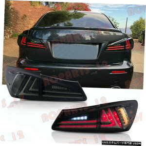 GAp[c NTXIS200 IS300 IS350̂߂2006N2012ÑX[NLEDe[Cgu[LCgAZu For Lexus IS200 IS300 IS350 2006-2012 Smoked LED Tail Light Brake Light Assembly