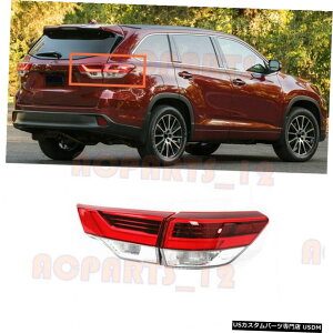 �G�A���p�[�c �g���^�n�C�����_�[2017-2019�E��LED�e�[�����C�g�������d���p For Toyota Highlander 2017-2019 Right Side LED Tail Light Excluding Bulb
