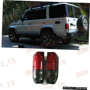 �G�A���p�[�c �g���^LC70 FJ77�p/ 78/79 / RJ77 1991�N����1996�N���b�h�E�u���b�NLED�e�[�����C�g�������d�� For Toyota LC70 FJ77/78/79/RJ77 1991-96 Red Black LED Tail Light Excluding Bulb