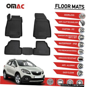 Floor Mat tA}bgCi[3D[hubNZbg̓rCbNAR[2013-2020ɓK Floor Mats Liner 3D Molded Black Set Fits Buick Encore 2013-2020