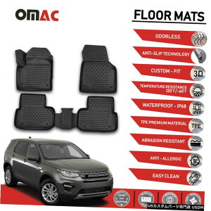 Floor Mat h[o[fBXJo[X|[c2015-2020ptA}bgCi[3D[hubNtBbg Floor Mats Liner 3D Molded Black Fits for Land Rover Discovery Sport 2015-2020