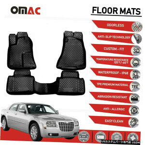 Floor Mat tA}bgCi[3D[hubNtBbgNCX[300 / 300C 2005-2010 Floor Mats Liner 3D Molded Black Fits Chrysler 300 / 300C 2005-2010