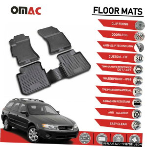 Floor Mat tA}bgCi[3D[hubNtBbgXoAEgobN2005-2009 Floor Mats Liner 3D Molded Black Fits for Subaru Outback 2005-2009