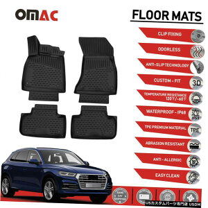 Floor Mat tA}bgCi[3D[hubNtBbgAEfBQ5SQ5 2018-2020 Floor Mats Liner 3D Molded Black Fits for Audi Q5 SQ5 2018-2020