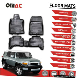 Floor Mat g^FJN[U[2006-2014ptA}bgCi[3D[hubN Floor Mats Liner 3D Molded Black for Toyota FJ Cruiser 2006-2014