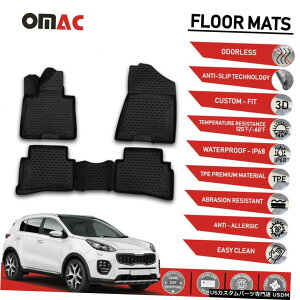 Floor Mat tA}bgCi[3D`ubNtBbgKiaSportage 2017-2020 Floor Mats Liner 3D Molded Black Fits for Kia Sportage 2017-2020