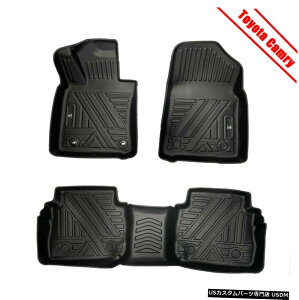Floor Mat �Ԃ̃t���A�}�b�g�S�V��^�}�b�g3D���`�g���^�J����2018-2019 Car Floor Mats All Weather Protection Mat 3D Molded for Toyota Camry 2018-2019 �y���s�A���i�z