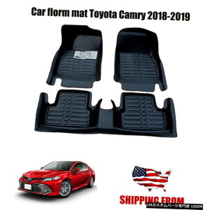 Floor Mat J[tA}bgtgACi[h}bg̓g^J2018-2019ɓK Car Floor Mats Front  Rear Liner Waterproof Mat Fits for Toyota Camry 2018-2019
