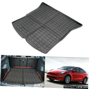 Floor Mat �Ԃ̃��A�g�����N�}�b�g�A�J�[�S���C�i�[�t���A�}�b�g�̓e�X�����f��Y 2020-2021�ɓK�� Car Rear Trunk Mats�CCargo Liners Floor Mat Fits for Tesla Model Y 2020-2021 �y���s�A���i�z