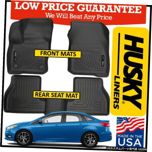 Floor Mat nXL[Ci[2016-2017-2018tH[htH[JXtgAtA}bgWeatherBeater Husky Liners 2016-2017-2018 Ford Focus Front  Rear Floor Mats WeatherBeater