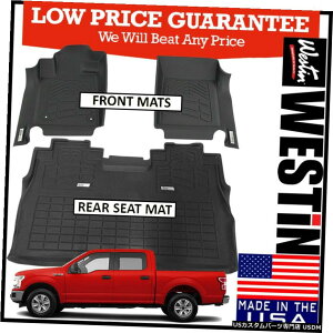 Floor Mat Westin Wade Sure-Fit�J�X�^�����`�t���A�}�b�g��2015-2020�t�H�[�hF-150�X�[�p�[�N���[�ɓK�� Westin Wade Sure-Fit Custom Molded Floor Mats fit 2015-2020 Ford F-150 SuperCrew �y���s�A���i�z
