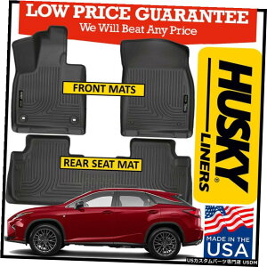 Floor Mat nXL[EFU[r[^[tA}bg2016-2020NTXRX350 / RX450HubNɓK Husky Weatherbeater Floor Mats fits 2016-2020 Lexus RX350/RX450H BLACK