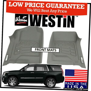 Floor Mat Westin Sure-Fit 2015-2020�L���f���b�N�G�X�J���[�hESV�t�����g�t���A�}�b�g�O���[ Westin Sure-Fit 2015-2020 Cadillac Escalade ESV Front Floor Mats GRAY �y���s�A���i�z