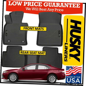 Floor Mat nXL[Ci[EFU[r[^[tA}bgBLACKtBbg2018-2020g^JBLACK Husky Liners Weatherbeater Floor Mats BLACK fit 2018-2020 Toyota Camry BLACK