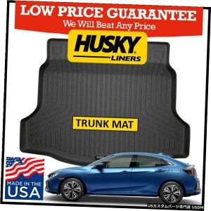 Floor Mat �n�X�L�[���C�i�[�E�F�U�[�r�[�^�[�g�����N�t���A�}�b�g��2017-2020�z���_�V�r�b�N�n�b�`�o�b�N�ɓK�� Husky Liners Weatherbeater Trunk Floor Mat fits 2017-2020 Honda Civic Hatchback �y���s�A���i�z