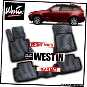Floor Mat EFXeBvt@Ctg2ڃtA}bg2004-2010 BMW X3 BLACKɓK Westin Profile Front  2nd Row Floor Mats fit 2004-2010 BMW X3 BLACK