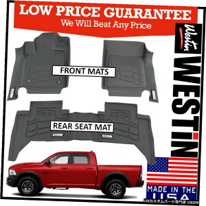 Floor Mat WestinSure-FitJX^`tA}bgtBbg2012-2018Dodge Ram Crew Cab GRAY Westin Sure-Fit Custom Molded Floor Mats fit 2012-2018 Dodge Ram Crew Cab GRAY