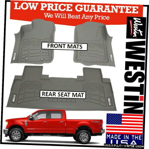 Floor Mat Westin Wade Sure-Fit Floor Mats 2017-2018 Ford F-350 Crew Cab GRAY Westin Wade Sure-Fit Floor Mats 2017-2018 Ford F-350 Crew Cab GRAY �y���s�A���i�z