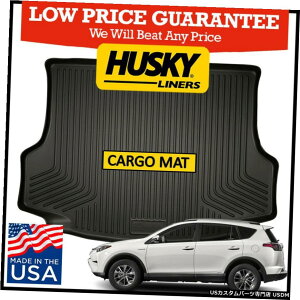 Floor Mat nXL[Ci[EFU[r[^[J[StA}bg2013-2018g^RAV4ubNɓK Husky Liners Weatherbeater Cargo Floor Mat fits 2013-2018 Toyota RAV4 BLACK