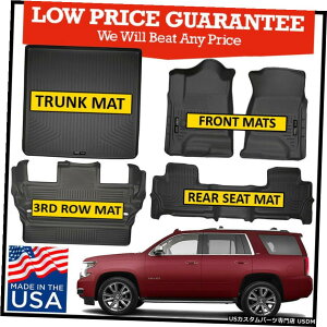 Floor Mat nXL[Ci[2015-2020V{[^zRv[gtA}bgZbgubN Husky Liners 2015-2020 Chevrolet Tahoe Complete Floor Mats Set BLACK