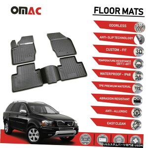 Floor Mat tA}bgCi[3D`ubNA{{XC905V[g2003-2014 Floor Mats Liner 3D Molded Black Fits for Volvo XC90 5 Seats 2003-2014