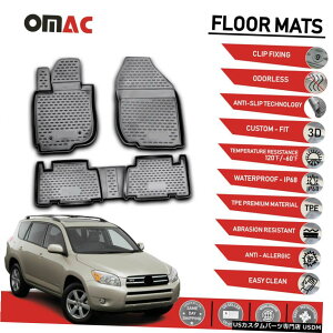 Floor Mat tA}bgCi[3D[hubNtBbgg^RAV42006-2012 Floor Mats Liner 3D Molded Black Fits for Toyota RAV4 2006-2012