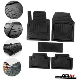 Floor Mat フォードF-350スーパーデューティ防水ゴム3D成形フロアマットライナー5個用 For Ford F-350 Super Duty Waterproof Rubber 3D Molded Floor Mats Liner 5 Pcs