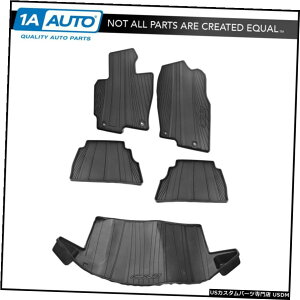 Floor Mat }c_CX5pOEMtA}bgLbg[hubNo[tgAJ[S5Zbg OEM Floor Mat Kit Molded Black Rubber Front Rear Cargo Set of 5 for Mazda CX5