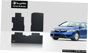 Floor Mat �z���_�V�r�b�N�I�[���E�F�U�[�J�X�^���t�B�b�g2006-2011 ToughPRO Floor Mats Black For Honda Civic All Weather Custom Fit 2006-2011 �y���s�A���i�z