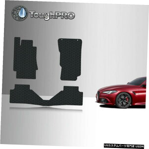 Floor Mat ToughPROtA}bgubNAt@IWAAWDI[EFU[2017-2021 ToughPRO Floor Mats Black For Alfa Romeo Giulia AWD All Weather 2017-2021