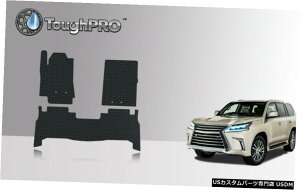 Floor Mat ToughPRO�t���A�}�b�g�u���b�N���N�T�XLX570�I�[���E�F�U�[�J�X�^���t�B�b�g2013-2021 ToughPRO Floor Mats Black For Lexus LX570 All Weather Custom Fit 2013-2021 �y���s�A���i�z
