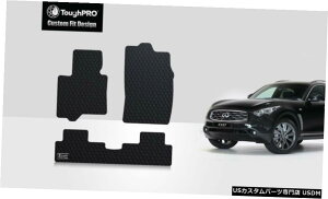 Floor Mat ToughPROtA}bgubNCtBjeBFX37I[EFU[JX^tBbg2013 ToughPRO Floor Mats Black For Infiniti FX37 All Weather Custom Fit 2013