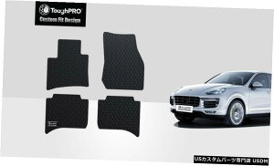 Floor Mat ToughPROtA}bgubN|VFJCGI[EFU[JX^tBbg2011-2018 ToughPRO Floor Mats Black For Porsche Cayenne All Weather Custom Fit 2011-2018