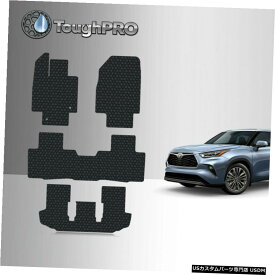 Floor Mat ToughPROフロアマット+トヨタハイランダー2020-2021用3列目ブラック ToughPRO Floor Mats + 3rd Row Black For Toyota Highlander 2020-2021