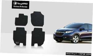Floor Mat z_HR-VI[EFU[JX^tBbg2016-2021pToughPROtA}bgubN ToughPRO Floor Mats Black For Honda HR-V All Weather Custom Fit 2016-2021