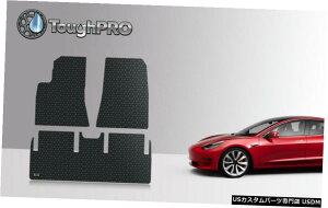 Floor Mat ToughPROubNo[tA}bgZbg2019N3-2019N8eXf3 ToughPRO Black Rubber Floor Mats Set For Mar 2019-Aug 2019 Tesla Model 3