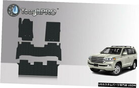 Floor Mat ToughPROフロアマット+トヨタランドクルーザー2013-2020用3列目ブラック ToughPRO Floor Mats + 3rd Row Black For Toyota Land Cruiser 2013-2020