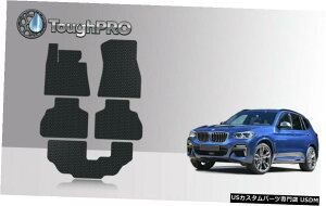 Floor Mat ToughPRO�t���A�}�b�g+ BMWX7�x���`�p3��ڃu���b�N�S�V��^2019-2021 ToughPRO Floor Mats + 3rd Row Black For BMW X7 Bench All Weather 2019-2021 �y���s�A���i�z