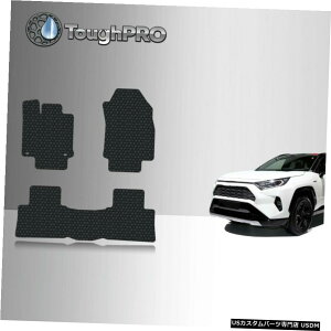 Floor Mat ToughPRO�t���A�}�b�g�u���b�N�g���^RAV4�I�[���E�F�U�[�J�X�^���t�B�b�g2019-2021 ToughPRO Floor Mats Black For Toyota RAV4 All Weather Custom Fit 2019-2021