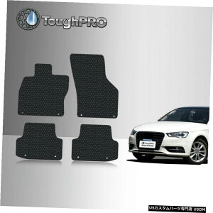 Floor Mat ToughPROフロアマットブラック、アウディS3オールウェザーカスタムフィット2015-2019 ToughPRO Floor Mats Black For Audi S3 All Weather Custom Fit 2015-2019