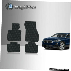 Floor Mat BMWX2I[EFU[JX^tBbg2021pToughPROtA}bgubN ToughPRO Floor Mats Black For BMW X2 All Weather Custom Fit 2021