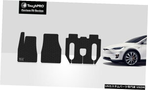 Floor Mat ToughPROtA}bgZbg2017-20eXfX6V[^[Z^[R\[t ToughPRO Floor Mats Set For 2017-20 Tesla Model X 6 Seater With Center Console
