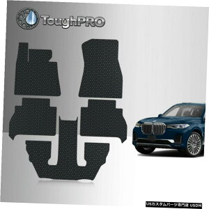 Floor Mat ToughPROtA}bg+ BMWX7oPbgp3ڃubNSV^2019-2021 ToughPRO Floor Mats + 3rd Row Black For BMW X7 Bucket All Weather 2019-2021