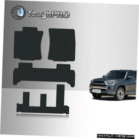 Floor Mat ToughPROフロアマット+トヨタ4ランナーオールウェザー2010-2021用3列目ブラック ToughPRO Floor Mats + 3rd Row Black For Toyota 4Runner All Weather 2010-2021