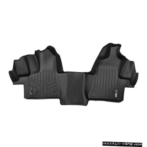 Floor Mat MAXFLOORMATtA}bg1ڃCi[ubN2015-20tH[hgWbgiڑȂj MAXFLOORMAT Floor Mats 1st Row Liner Black for 2015-20 Ford Transit(No Connect)