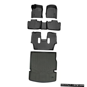 Floor Mat Smartliner�t���A�}�b�g16-20�f�������S�p2��ڃu���b�N�̌���3��̃J�[�S���C�i�[ Smartliner Floor Mats 3 Rows cargo liner Behind 2nd Row Black For 16-20 Durango �y���s�A���i�z