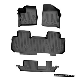 Floor Mat SmartlinerJX^tA}bgZbg2018-20go[X2ڃx`V[g Smartliner Custom Floor Mats Set for 2018-20 Traverse With 2nd Row Bench Seat