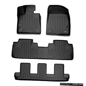 Floor Mat SmartlinertA}bgCi[3ZbgubN2018-2020NTXRX350L / RX450hL Smartliner Floor Mats Liner 3 Row Set Black For 2018-2020 Lexus RX350L / RX450hL